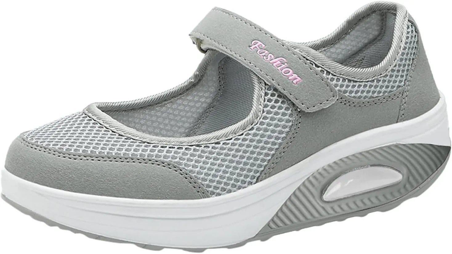 Women's Walking Shoes Orthotic Walking Sneakers Wide Width Non-Slip Sneakers Adjustable Breathable Platform Mesh Sandals