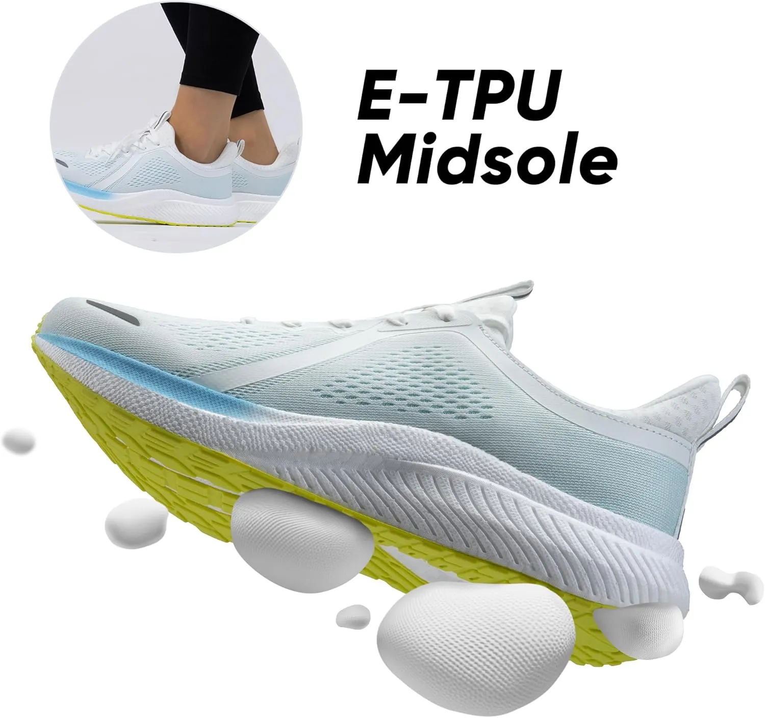 Women's Walking Shoes Slip On Non Slip Running Tennis Breathable Lightweight Comfortable Athletic Gym Workout Sneakers