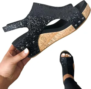 Womenyiaor Wedge Sandals for Women, Women's Platform Sandals Wedge Heel Sandals Ankle Strap Open Toe Sandals Casual Summer Dressy Espadrilles Wedges Shoes Ladies Sandals