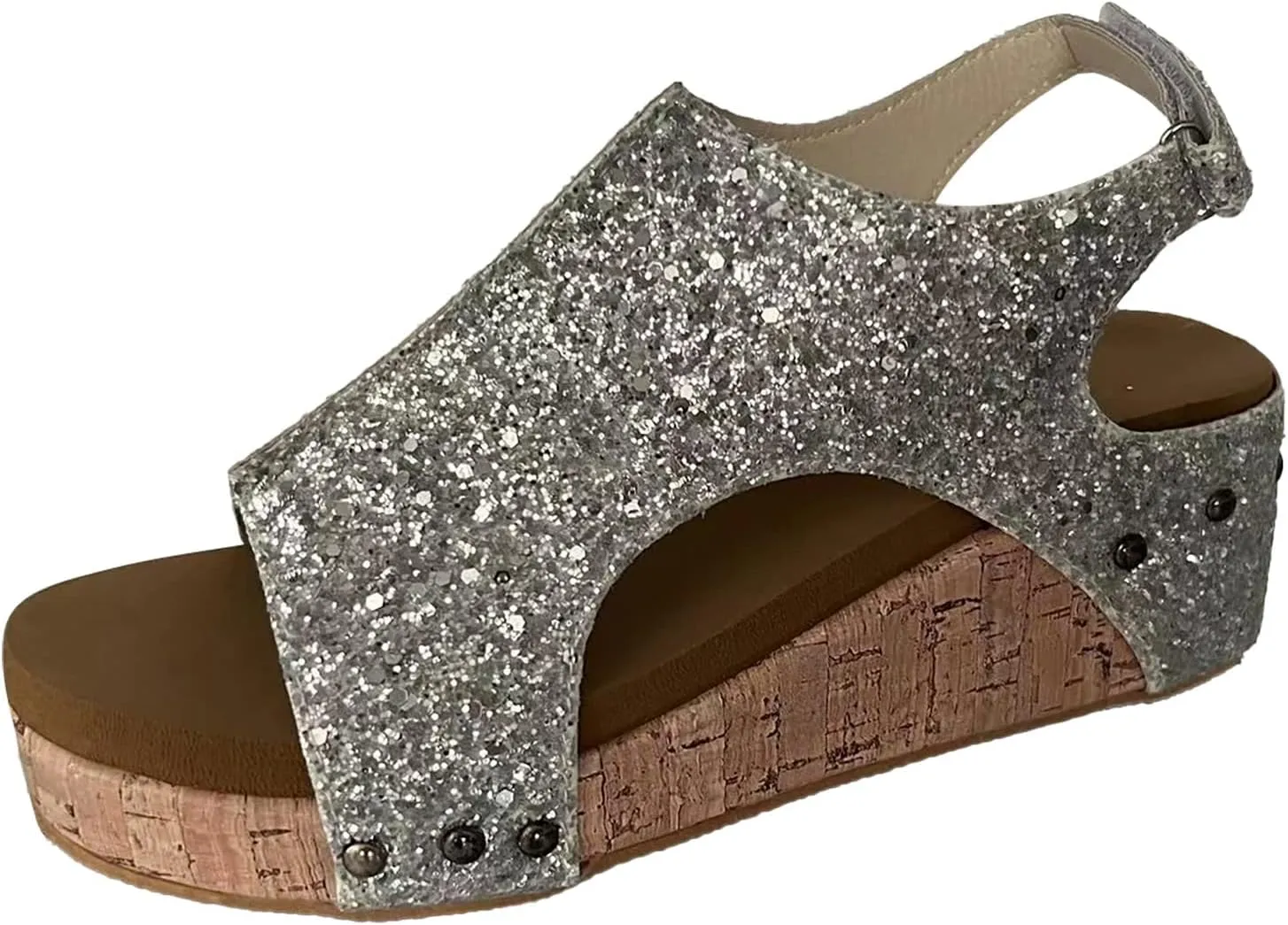 Womenyiaor Wedge Sandals for Women, Women's Platform Sandals Wedge Heel Sandals Ankle Strap Open Toe Sandals Casual Summer Dressy Espadrilles Wedges Shoes Ladies Sandals