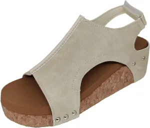 Womenyiaor Wedge Sandals for Women, Women's Platform Sandals Wedge Heel Sandals Ankle Strap Open Toe Sandals Casual Summer Dressy Espadrilles Wedges Shoes Ladies Sandals