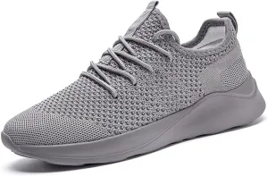 WYGRQBN Mens Walking Shoes Lightweight Breathable Slip On Running Shoes Gym Workout Tennis Fashion Sneakers