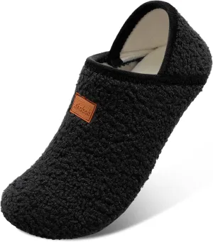 XIHALOOK House Slippers for Women Men Cozy Sock Shoes with Soft Rubber Sole Slip On for Indoor/Outdoor