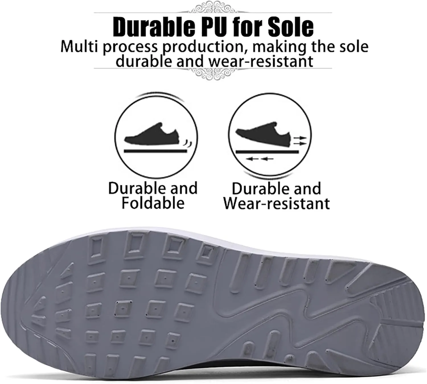 XIRUJNFD Women's Orthopedic Sneakers, Air Cushion Slip On Shoes, Mesh Orthopedic Sneakers