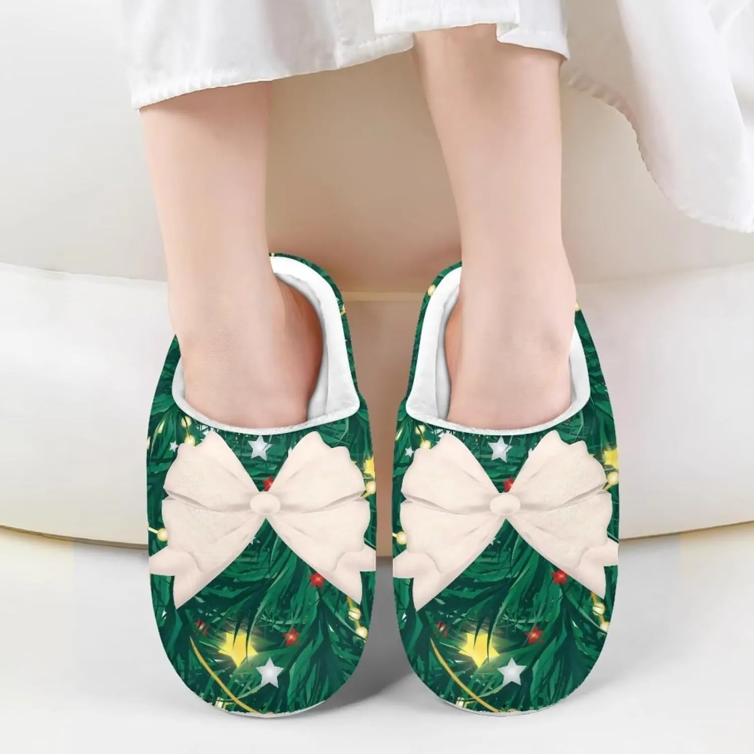 Xpyiqun House Slippers Kids Slip On Shoes Size 9-14.5 Warm Cozy Boys Girls Home Slippers Bedroom Shoes