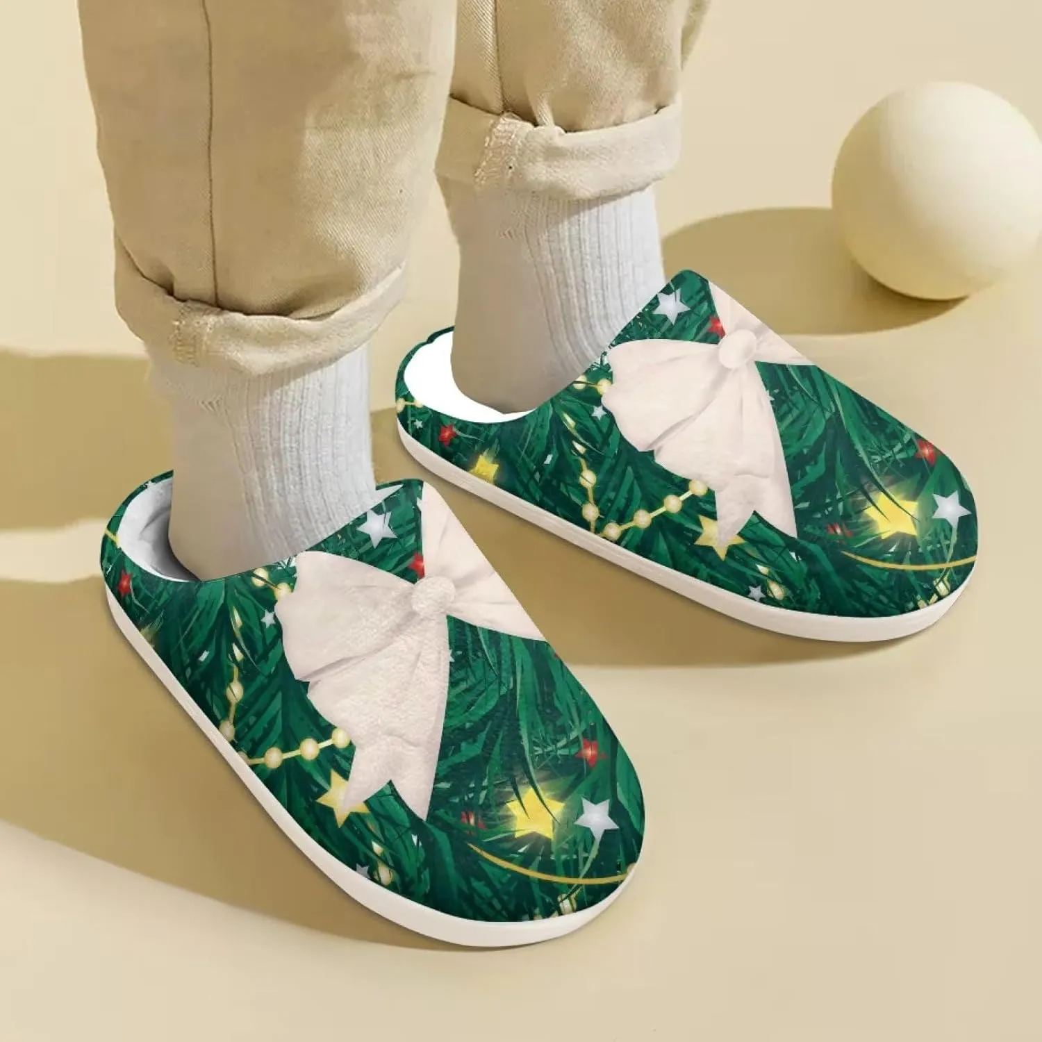 Xpyiqun House Slippers Kids Slip On Shoes Size 9-14.5 Warm Cozy Boys Girls Home Slippers Bedroom Shoes