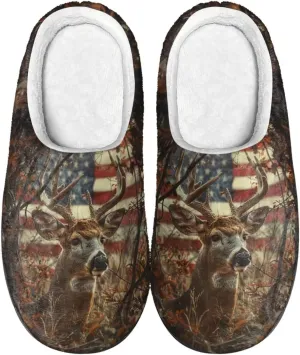 Xpyiqun Slippers Women Men Slip On House Shoes Fuzzy Warm Winter Slippers Size 4-12