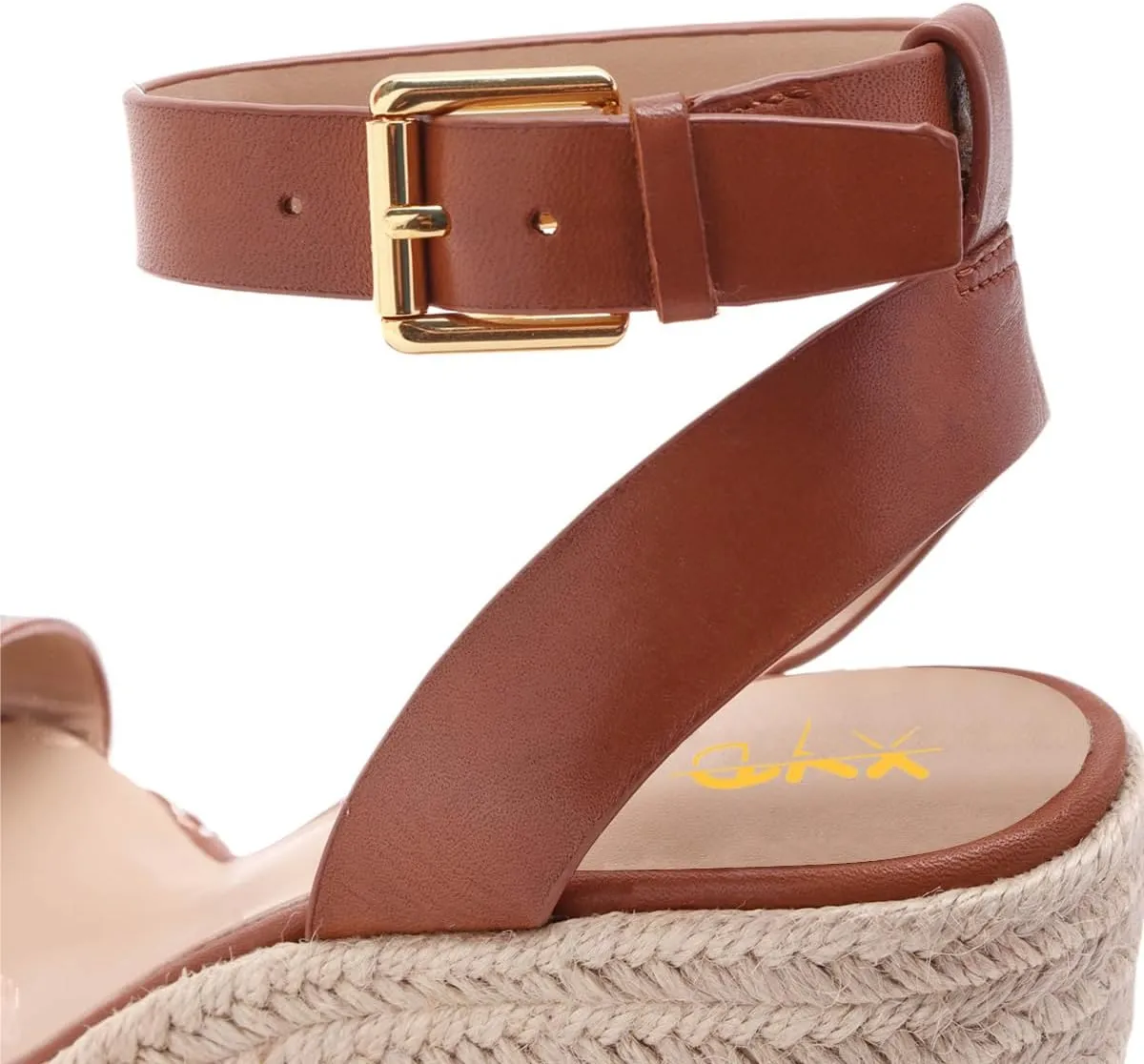 XYD Women Espadrilles Wedge Resort Sandals Open Toe Platform High Heel Ankle Strap Holiday Dress Shoes