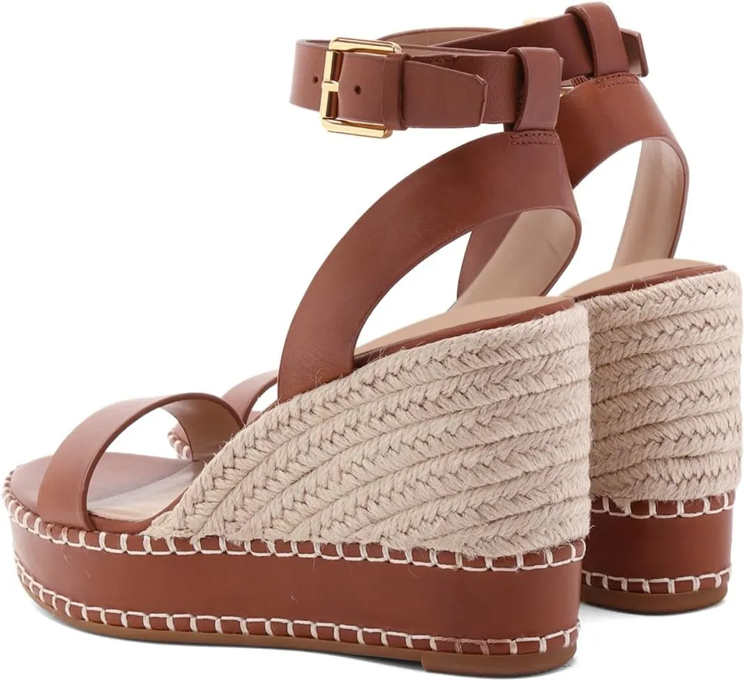 XYD Women Espadrilles Wedge Resort Sandals Open Toe Platform High Heel Ankle Strap Holiday Dress Shoes