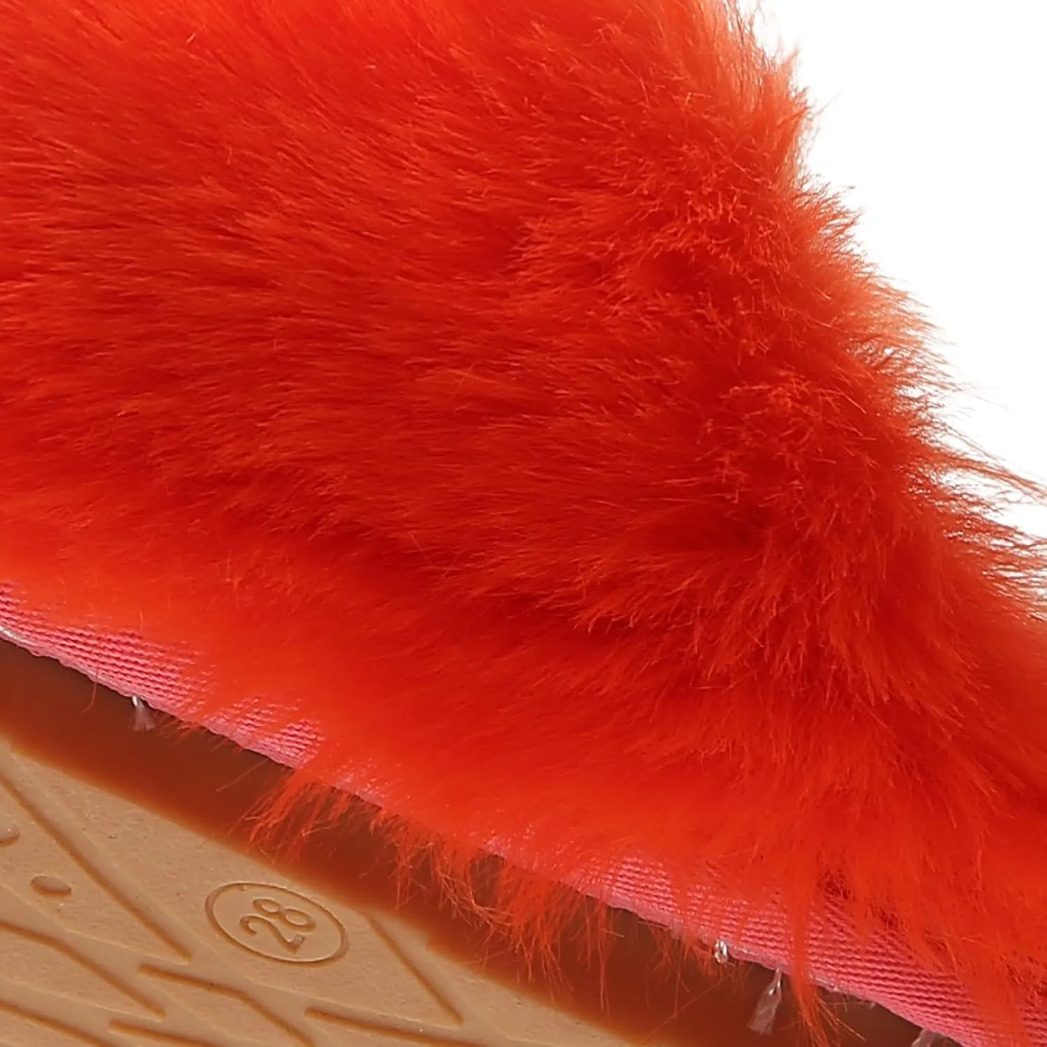 YESBOR Women's Faux Fur Fluffy Fuzzy Slippers Closed Toe Warm Winter House Slides Shoes