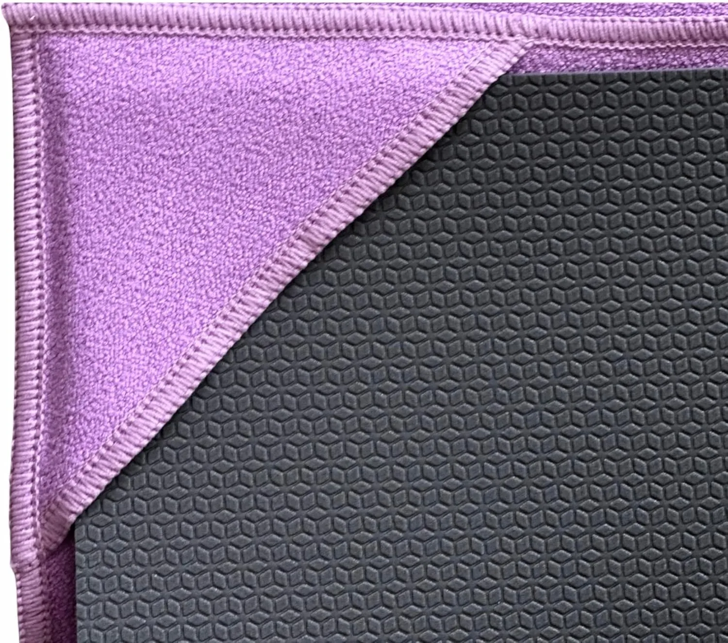 Yoga Towel, Non Slip Hot Yoga Mat Towel with Corner Pockets, Mat-Sized 24" x 72", 100% Microfiber Sweat Absorbent, Perfect for Hot Yoga, Bikram, Pilates and Yoga Mats (Purple)