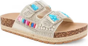 YOKI CALISTA Women's Espadrille Platform Sandals, Wedge Sandals for Women, Summer Sandals, Women's Slides