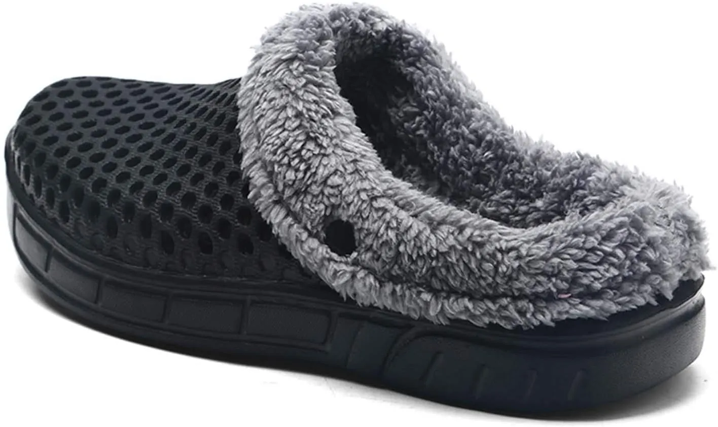 YUKTOPA Unisex Garden Clogs House Slippers Fur Lined Winter Breathable Walking Garden Shoes Warm Non-Slip Mule Footwear