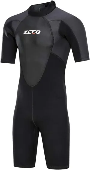ZCCO Men's Wetsuits 1.5/3mm Premium Neoprene Back Zip Shorty Dive Skin for Spearfishing,Snorkeling, Surfing,Canoeing,Scuba Diving Suits