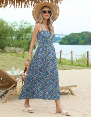 Zeagoo Women's Summer Casual Boho Sundress with Pockets