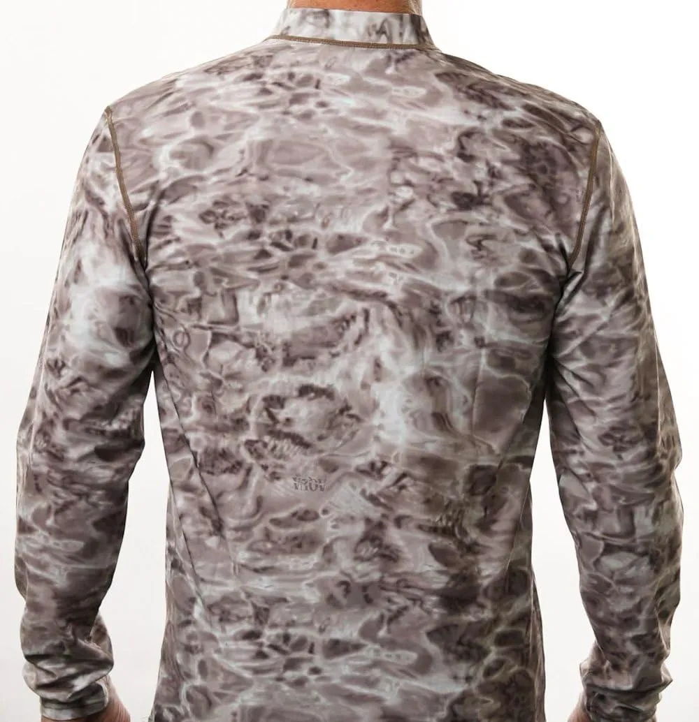 Zip Rash Guard Men: Long Sleeve Mens UPF 50  UV Protection Shirt