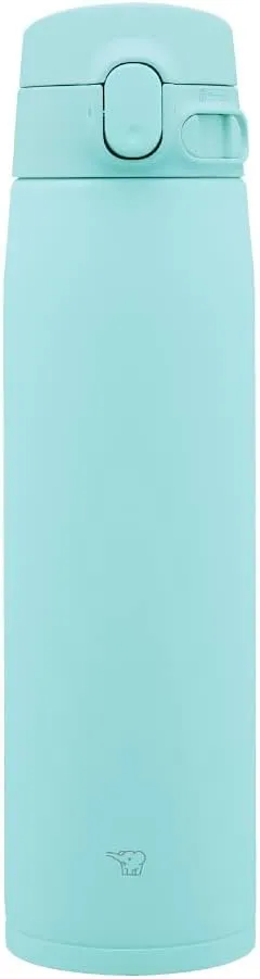 Zojirushi SM-VA72-AM Water Bottle, One-Touch Stainless Steel Mug, Seamless, 24.3 fl oz (720 ml), Mint Blue