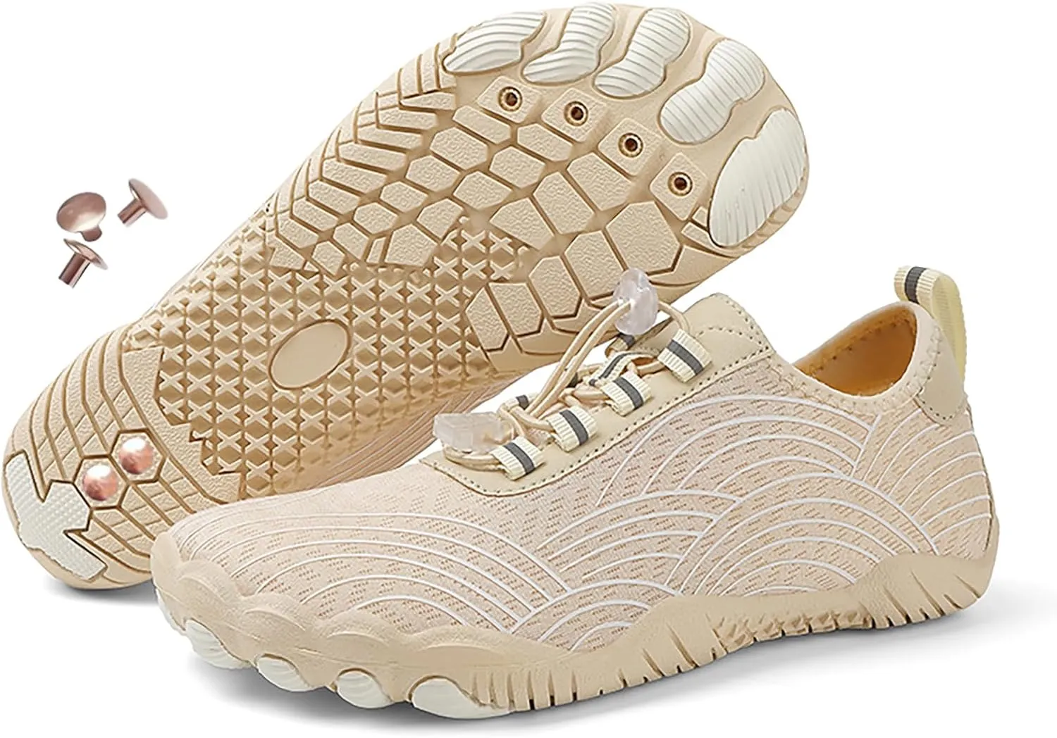 Zureto Copper Grounding Shoes for Women Neuropathy, Hike Barefoot Shoes with Copper, Wide Toe Soft Comfortable