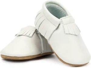 Zutano Unisex Baby Leather Moccasins, Slip Resistant, Soft-Sole Stay On Baby Shoes
